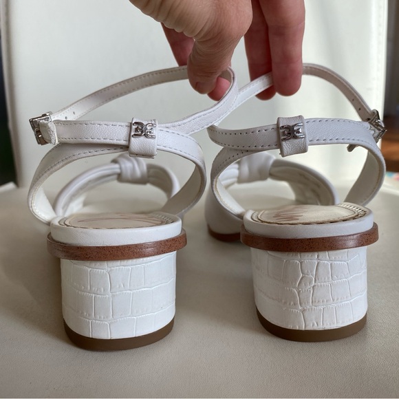 Sam Edelman Ingrid Leather Block Heel Ankle Strap Sandal - Picture 6 of 10